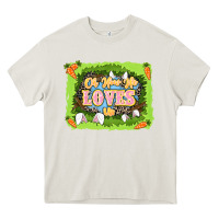 Cream Oh how he loves us Easter Day Heavy Core Tee - LillyAllenDesigns