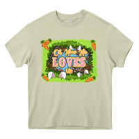 Mossy Oh how he loves us Easter Day Heavy Core Tee - LillyAllenDesigns