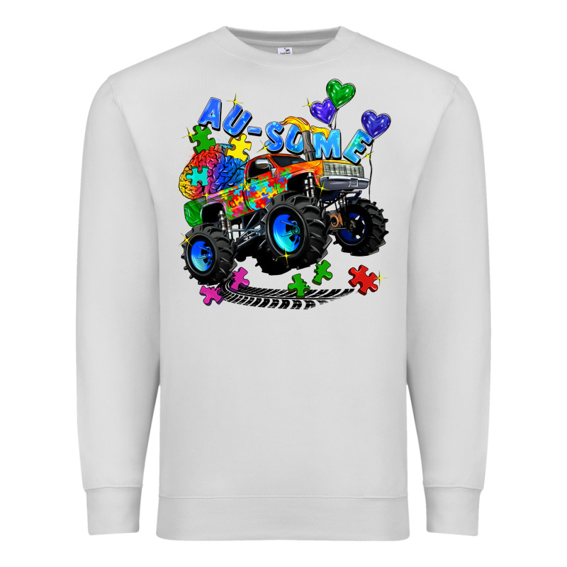 Monster Truck Au Some Premium Sweatshirt by Zillion Design Studio | Teevron