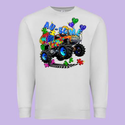 Monster Truck Au Some Premium Sweatshirt Designed By Zillion Design Studio