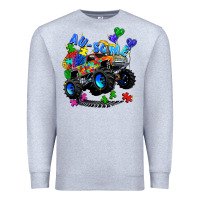 Heather Grey monster truck au some Premium Sweatshirt - Zillion Design Studio