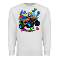 Oatmeal Heather monster truck au some Premium Sweatshirt - Zillion Design Studio