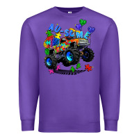 Purple monster truck au some Premium Sweatshirt - Zillion Design Studio