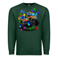 Sports Green monster truck au some Premium Sweatshirt - Zillion Design Studio