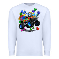 White monster truck au some Premium Sweatshirt - Zillion Design Studio