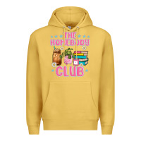 Antique Gold the homebody club Premium Hoodie - JahusDesignShop