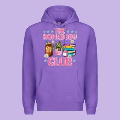 The Homebody Club Premium Hoodie Designed By Jahusdesignshop