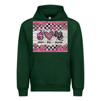 Forest Green peace love racing Urban Hoodie - JahusDesignShop