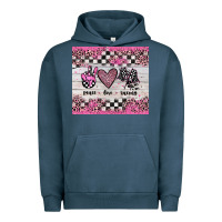 Pigment Midnight Navy peace love racing Urban Hoodie - JahusDesignShop