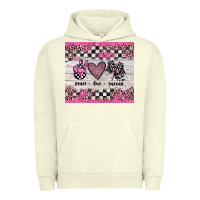 Pigment Pistachio peace love racing Urban Hoodie - JahusDesignShop
