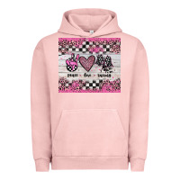 Pigment Salmon peace love racing Urban Hoodie - JahusDesignShop