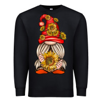 Black western gnome with sunflowers Premium Sweatshirt - texasbilliewilder