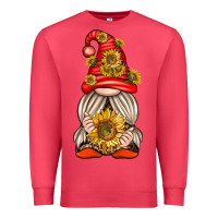 Cardinal western gnome with sunflowers Premium Sweatshirt - texasbilliewilder