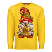 Lemon western gnome with sunflowers Premium Sweatshirt - texasbilliewilder