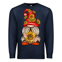 Navy western gnome with sunflowers Premium Sweatshirt - texasbilliewilder