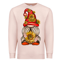 Pale Pink western gnome with sunflowers Premium Sweatshirt - texasbilliewilder
