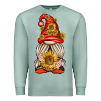 Seafoam western gnome with sunflowers Premium Sweatshirt - texasbilliewilder