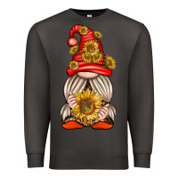 Smoke western gnome with sunflowers Premium Sweatshirt - texasbilliewilder