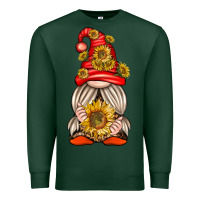 Sports Green western gnome with sunflowers Premium Sweatshirt - texasbilliewilder