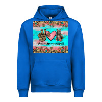 Cobalt peace love pitbull Urban Hoodie - JahusDesignShop