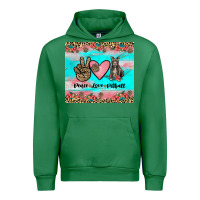 Emerald peace love pitbull Urban Hoodie - JahusDesignShop