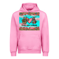 Fuchsia Pink peace love pitbull Urban Hoodie - JahusDesignShop