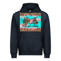 Navy peace love pitbull Urban Hoodie - JahusDesignShop