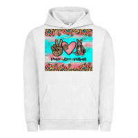 Pigment Lunar Rock peace love pitbull Urban Hoodie - JahusDesignShop