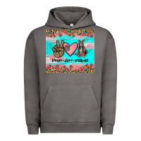 Pigment Tornado peace love pitbull Urban Hoodie - JahusDesignShop