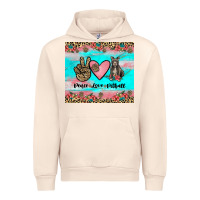Sandshell peace love pitbull Urban Hoodie - JahusDesignShop