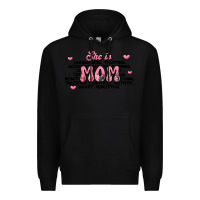 Black she is mom compliment words Premium Hoodie - JahusDesignShop