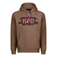 Chestnut she is mom compliment words Premium Hoodie - JahusDesignShop