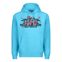 Ocean Blue she is mom compliment words Premium Hoodie - JahusDesignShop