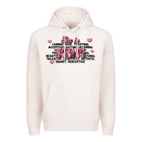 She Is Mom Compliment Words Premium Hoodie | Teevron