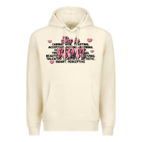 Sandshell she is mom compliment words Premium Hoodie - JahusDesignShop