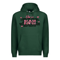 Sports Green she is mom compliment words Premium Hoodie - JahusDesignShop