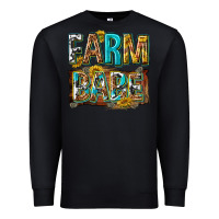 Black western farm babe Premium Sweatshirt - texasbilliewilder