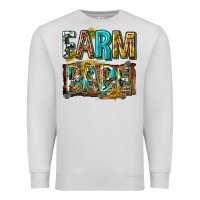 Dove Grey western farm babe Premium Sweatshirt - texasbilliewilder
