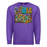 Purple western farm babe Premium Sweatshirt - texasbilliewilder