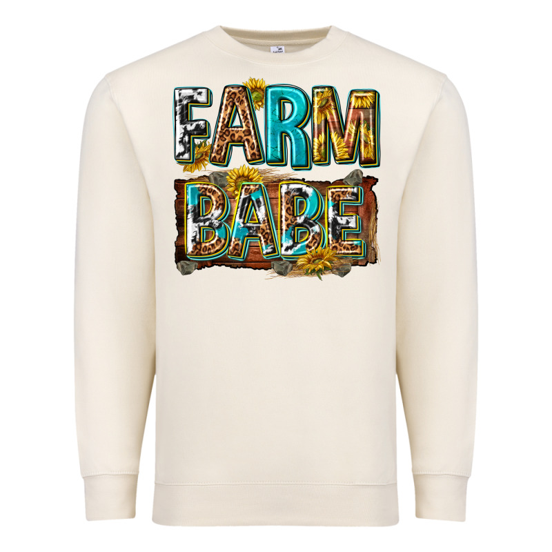 Western Farm Babe Premium Sweatshirt by texasbilliewilder | Teevron