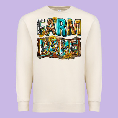 Premium Sweatshirt western farm babe