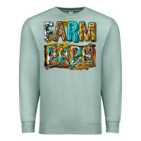 Seafoam western farm babe Premium Sweatshirt - texasbilliewilder