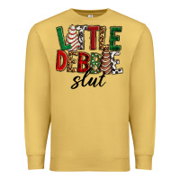 Antique Gold Little debbie slut Christmas Premium Sweatshirt - RanaPortraitStore