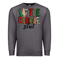 Charcoal Heather Little debbie slut Christmas Premium Sweatshirt - RanaPortraitStore