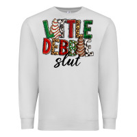 Dove Grey Little debbie slut Christmas Premium Sweatshirt - RanaPortraitStore