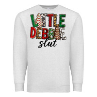 Oatmeal Heather Little debbie slut Christmas Premium Sweatshirt - RanaPortraitStore