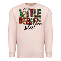 Pale Pink Little debbie slut Christmas Premium Sweatshirt - RanaPortraitStore