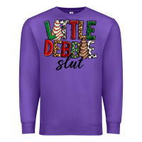 Purple Little debbie slut Christmas Premium Sweatshirt - RanaPortraitStore