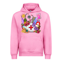 Fuchsia Pink nurse  summer Urban Hoodie - AdoDesignShop
