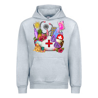Heather Grey nurse  summer Urban Hoodie - AdoDesignShop